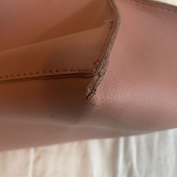 CoLab Large dusty pink vegan leather tote‎ bag / shoulder bag - Picture 14 of 15